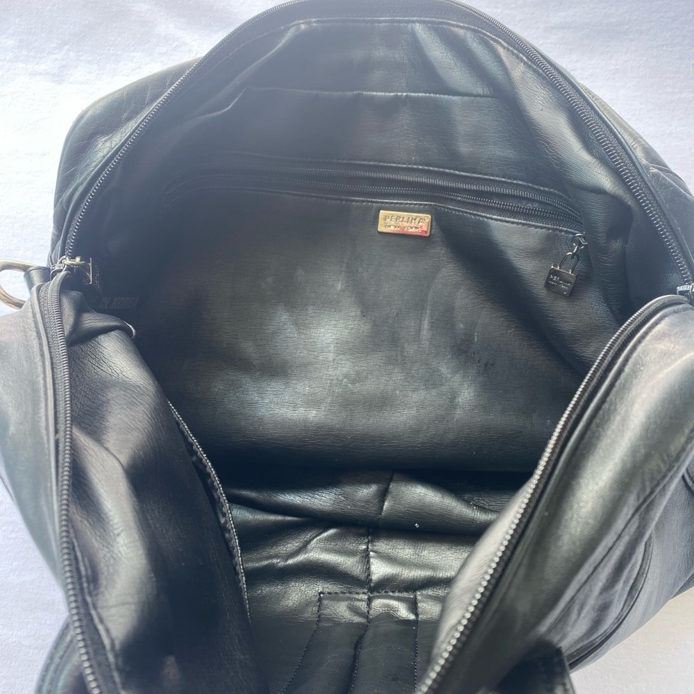 Perlina New York Black Leather Gem